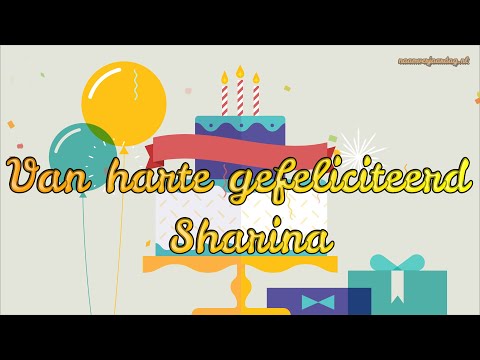 Gefeliciteerd SHARINA 🎈 | FIJNE VERJAARDAG! 🎉 #naamverjaardag