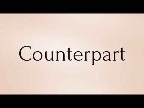 Counterpart Meaning - English Word of the Day
