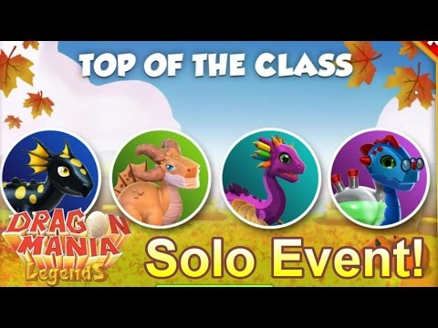 DML Top of the Class Solo Event + NEW Back in Session Calendar Event! - Dragon Mania Legends #276