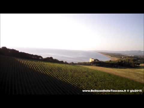 Drone sulla Val di Cornia Toscana