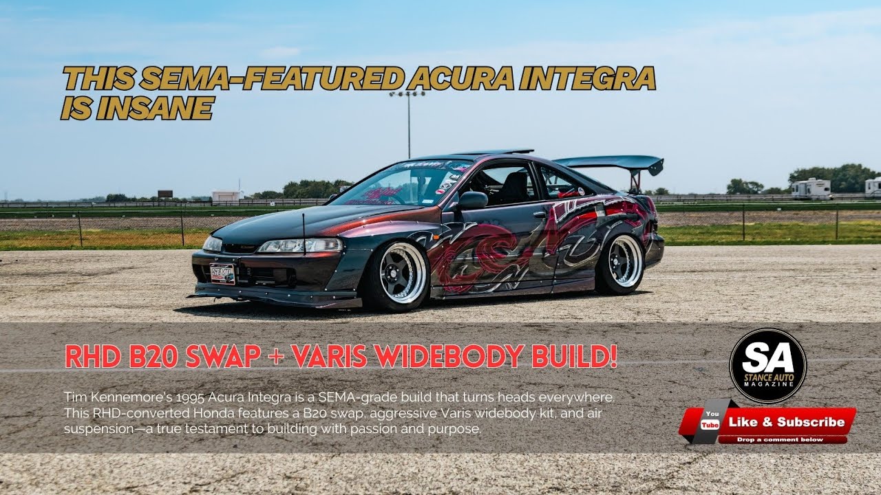 SEMA-Featured Acura Integra is INSANE | RHD B20 Swap + Varis Widebody Build