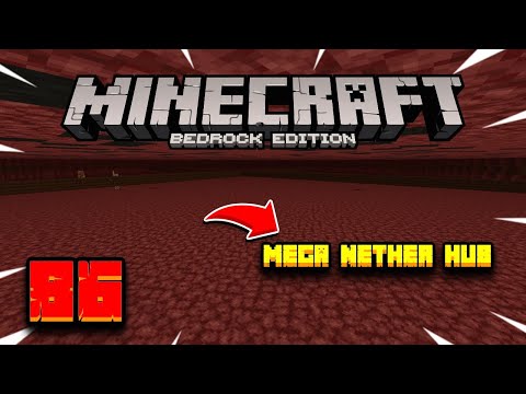 COMEÇANDO O NETHER HUB PART 01 ||Survival Timelapse #86|| ( MINECRAFT BEDROCK, MCPE)