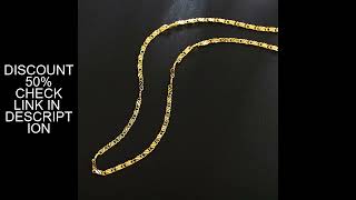 Download the video "40-75cm 18K gold 925 Sterling silver charm 2MM flat chain Necklaces for Women Men Luxury Fashion Par"