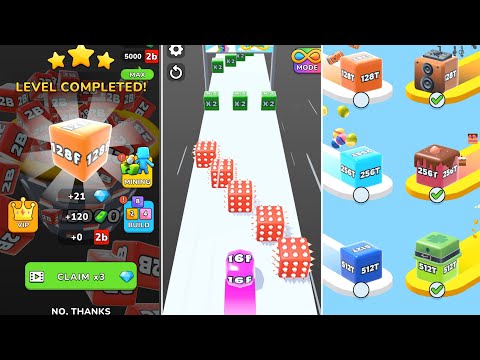 Jelly Run 2048 NEW Update 🔥 New Cubes & Locations + Max Score 128f