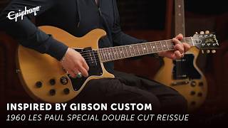Video thumbnail for 1960 Les Paul Special Double Cut Reissue - Epiphone Inspired by Gibson Custom by OfficialEpiphone