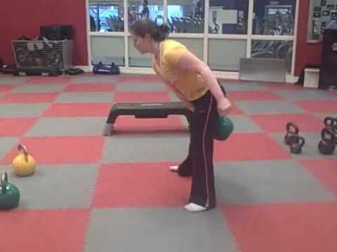 Nancy 16kg Kb snatch then 24kg!