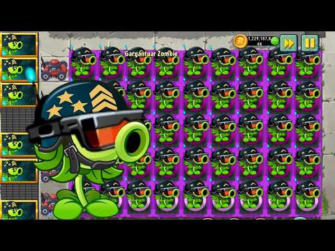 All Plants Max Level vs 999 Animal Zombies LEVEL 50 - Pvz 2 Challenge