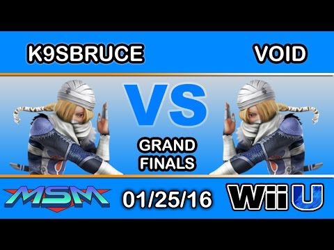 MSM 34 - K9sBruce (Sheik) Vs. 2GG | VoiD (Sheik) Grand Finals - Smash Wii U