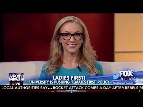01-25-15 Kat Timpf on Fox & Friends - University’s Females-First  Law