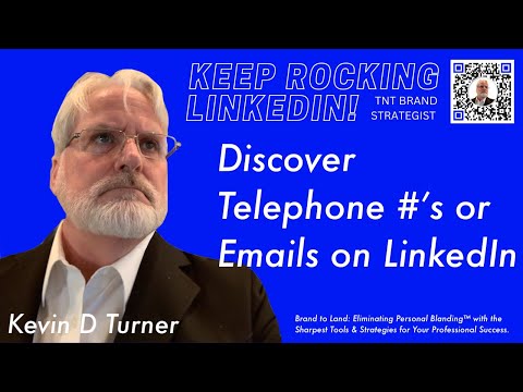 Discover Telephone Numbers or Emails on LinkedIn posted by Members on their Profiles