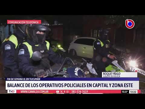 La policía realizó operativos en distintos puntos de Tucumán