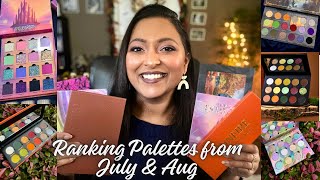 RANKING EYESHADOW PALETTES I TRIED IN JULY & AUGUST 2025 | SMITHY SONY