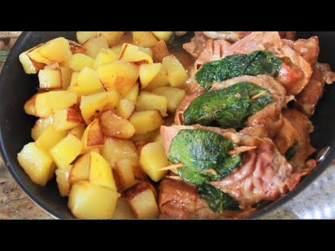 SALTIMBOCCA alla ROMANA ricetta saltimbocca alla romana con patate