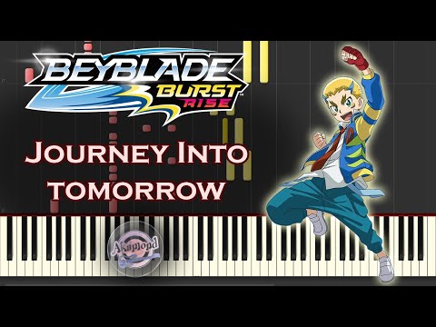 Beyblade Burst Rise Journey Into Tomorrow - Synthesia Piano Cover / Tutorial