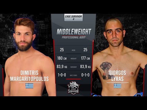 Cage Survivor 4: Dimitris Margaritopoulos vs. Giorgos Lyras Full Fight