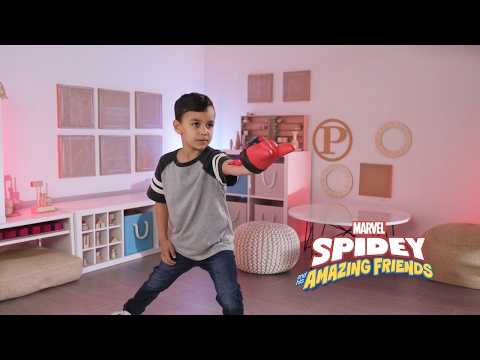 Marvel Spidey and His Amazing Friends Miles Morales: Spider-Man Web Launcher, Preschool Blaster Toy, Ages 4 and Up thumbnail