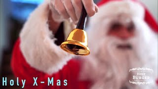 Santa Claus bringt Burger und Glühwein