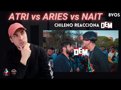 ATRI vs NAIT vs ARIES | CHILENO REACCIONA DEM #8vos #chile #dembattles #esparzaladata #dembattles