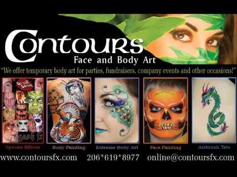 Promotional video thumbnail 1 for Contours Face and Body Painting