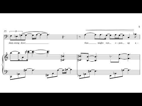 Such Sweet Sorrow (2018) for bass and piano, poem by Allison Joseph