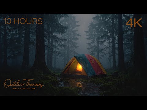 Rain on Your Mountaineering Tent | No Thunder | No Ads | Just 10 Hours of Rainy Relaxation [4K]