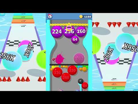 2048 | Puff Up Baloon Puzzle Games vs Ball Run Infinity #cutiepie22yt