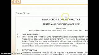 SCOnline Practice Signup