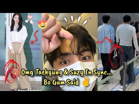 Taehyung & Bae Suzy Twinning at CELINE?! “Tae’s Blonde Reporter 🥹”