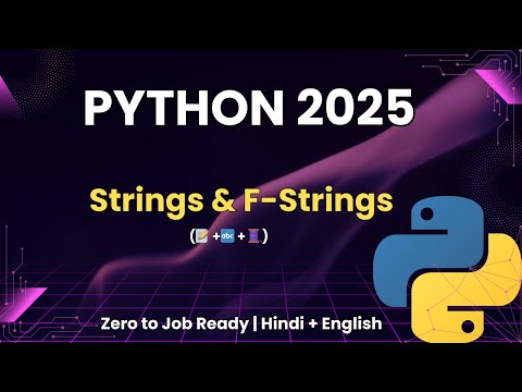 Python Strings Explained Learn String Operations F Strings Python 2025 Zero To Job Ready