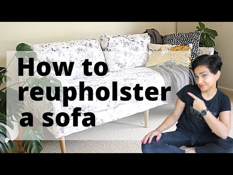 upholster a sofa with easy beginner friendly steps | how to upholster