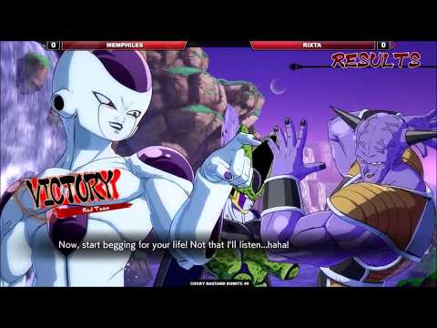 -DBFZ-  Memphiles (Cell/Ginyu/Frieza) Vs Rixta (Piccolo/A16/SSJGoku) Cocky Bastard Kumite 49