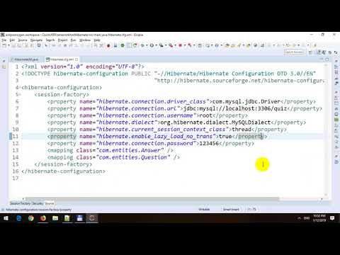 Creating Online Quiz Application using JSF Framework...