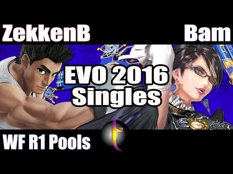 EVO 2016 Singles: SSB Wii U - WF R1 Pools - ZekkenB vs Bam