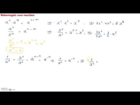 Machten en wortels - Rekenregels 1