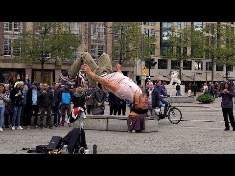 Street Performance at Dam Square Amsterdam