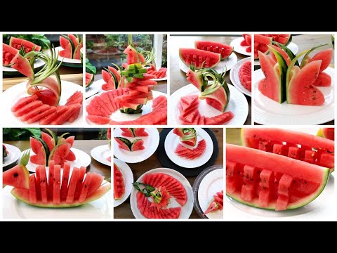 10 Super Fruits Decoration Ideas - 10 Super Watermelon Plate Decoration