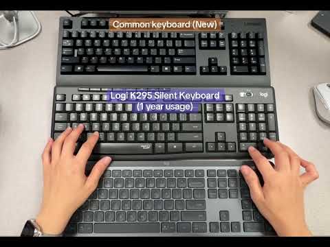 Noise test for common and silent keyboard (Logi K295 vs MX Keys)