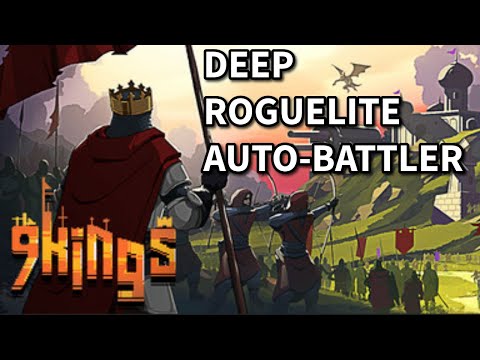 Roguelite Army building auto-battler: 9 Kings is wild.