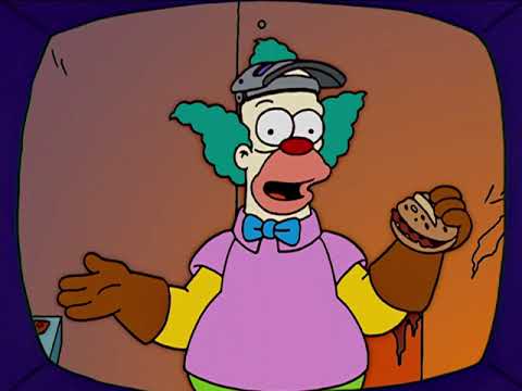 Simpsons - Krusty Burger Ribwich Commercial (from "I'm Spelling As Fast As I Can")