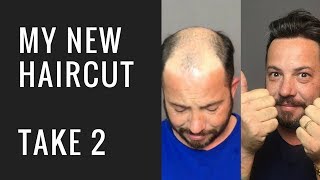 Hair Replacement Mens Hair System Review My new Haircut Take 2