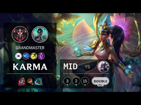 Karma Mid vs Syndra - KR Grandmaster Patch 10.12