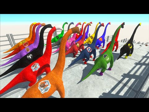 Hunting Found Jurassic World Evolution 2 Brachiosaurus Superhero - Animal Revolt Battle Simulator