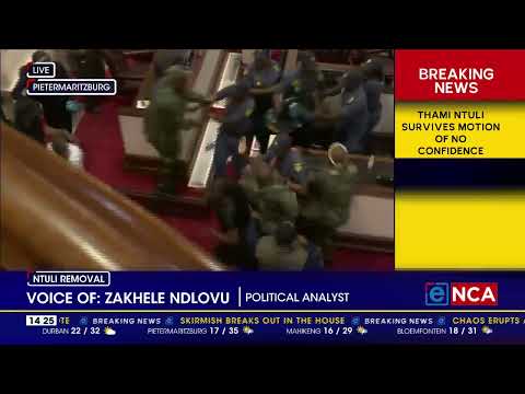 Violence scenes inside the KZN legislature