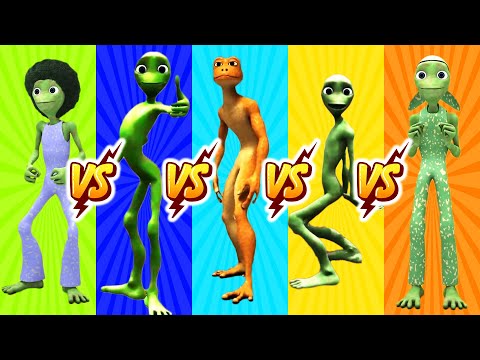 me kemaste vs dame tu cosita vs patila 👽 green alien dance 👽