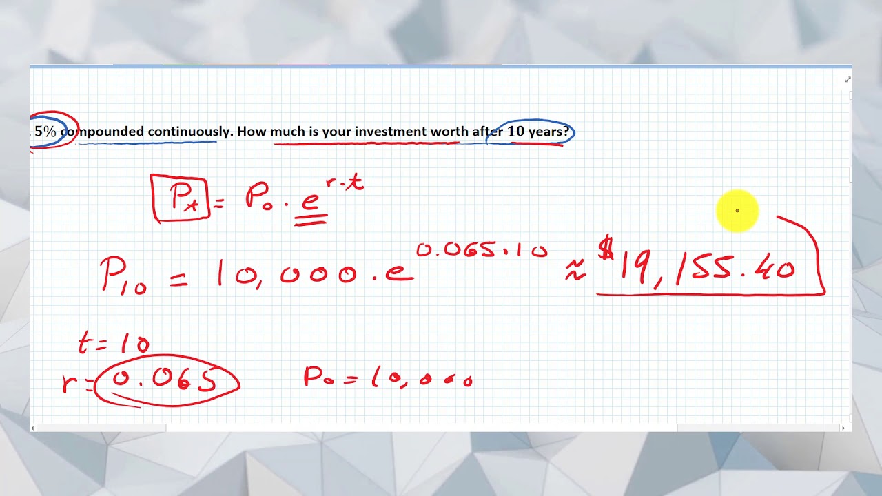 7 6 applications continuous compounding