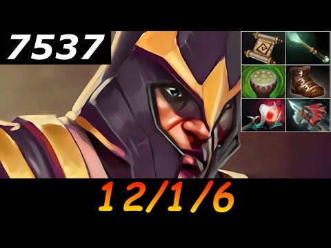 Dota 2 Silencer 7537 MMR 12/1/6 (Kills/Deaths/Assists) Ranked Full Gameplay
