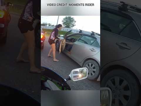 Woman Gets Instant Karma For Road Rage