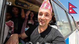 $0.70 Local Bus Ride To Kathmandu 🇳🇵