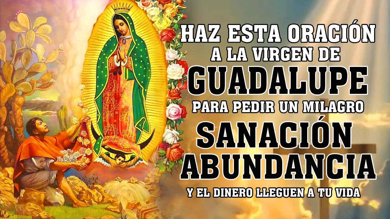 Haz esta oración a la Virgen de Guadalupe para pedir un milagro sanación, la abundancia y el dinero