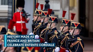 British and French troops swap roles in historic Changing of the Guard ceremonies